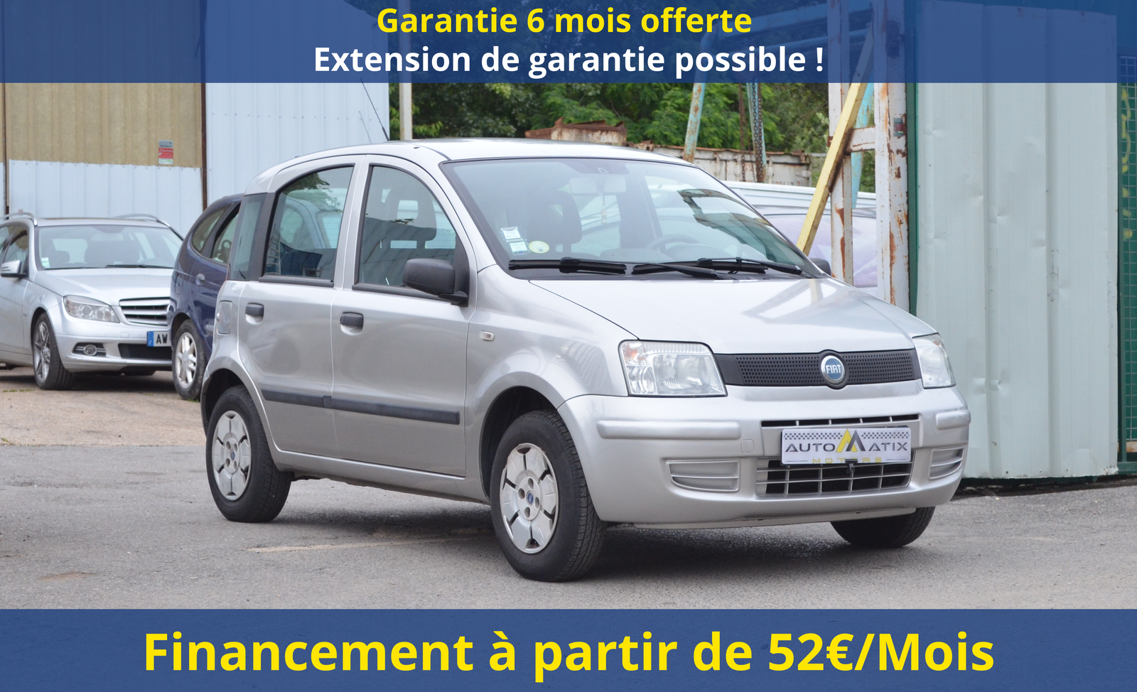 Fiat Panda II 1.1 8v 54ch Dynamic - Automatix Motors - Voiture Occasion - Achat Voiture - Vente Voiture - Reprise Voiture